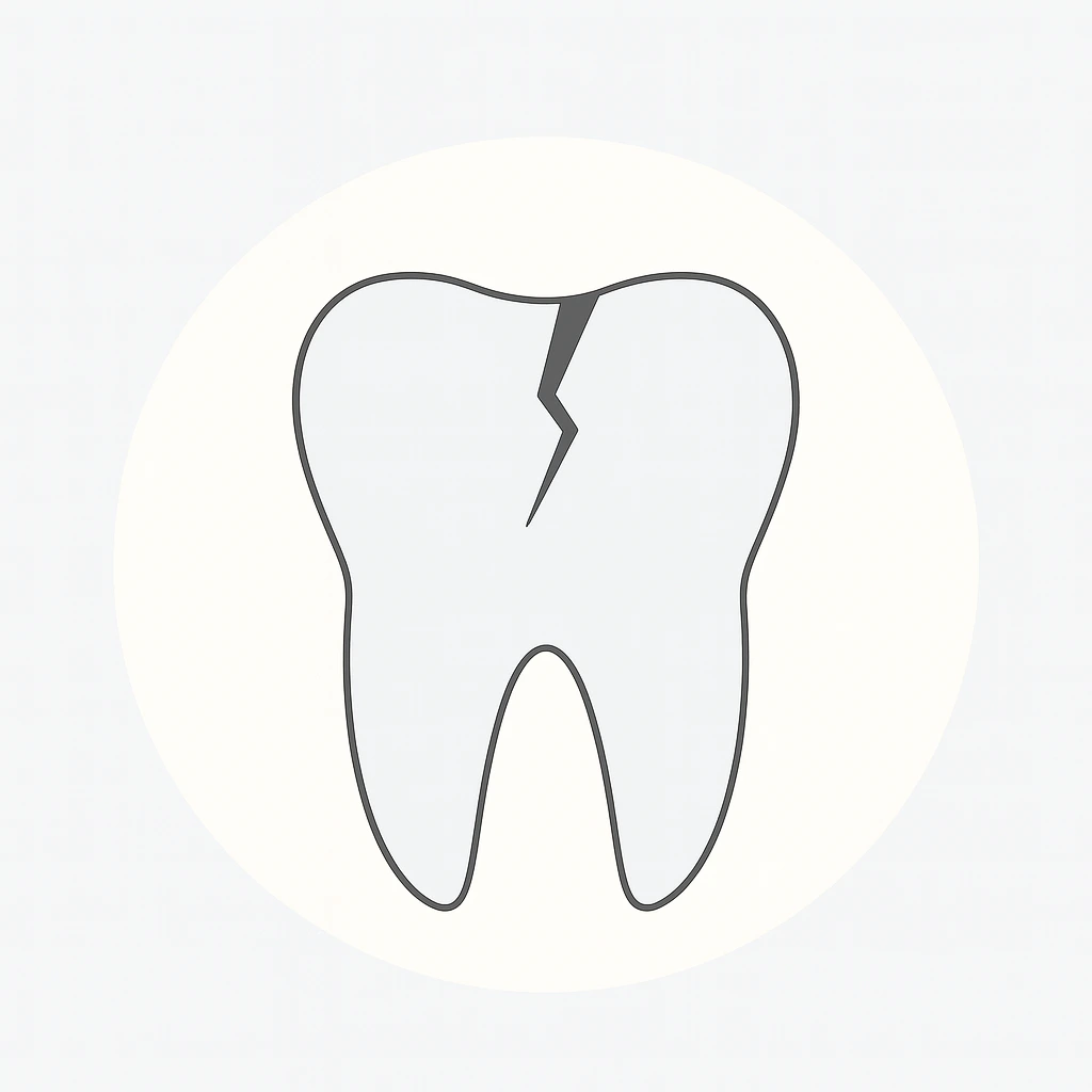 Tooth injuries like cracks